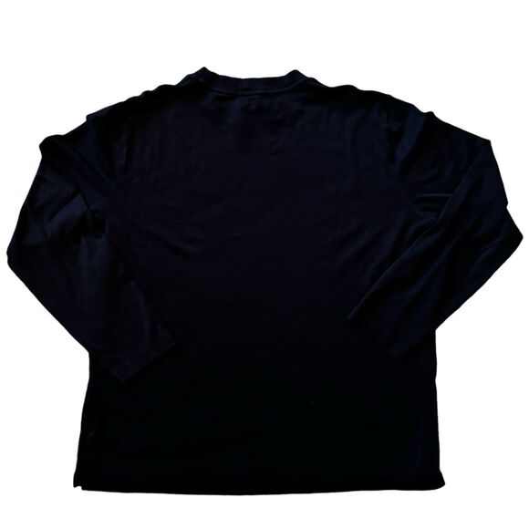 Robert Barakett The High Crew Long Sleeve 100% Cotton T-Shirt Black XXL RB82247 - Picture 5 of 10